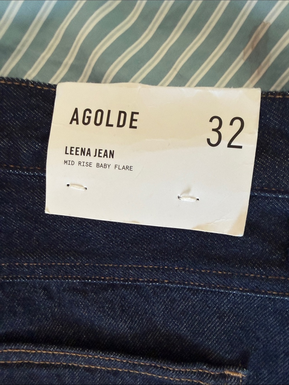 NWT Agolde Leena Hi Rise Boot Cut Jeans - Picture 4 of 6